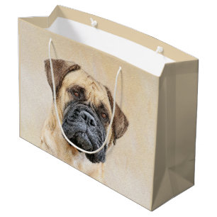 Grand Sac Cadeau Bullmastiff Peinture - Joli chien d'origine art