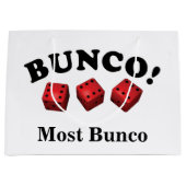 Grand Sac Cadeau Bunco Dice Cadeau La plupart Bunco (Devant)