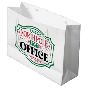 Grand Sac Cadeau Bureau de poste du pôle Nord