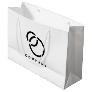 Grand Sac Cadeau Business Scan QR Code Website Logo Modern Simple