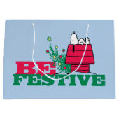 Grand Sac Cadeau cacahuètes | Être festif (Devant)