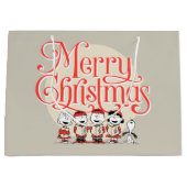 Grand Sac Cadeau cacahuètes | Joyeuse Chorale de Noël (Devant)