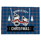 Grand Sac Cadeau cacahuètes | Joyeux Noël Snoopy & Charlie Brown 2 (Dos)