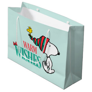 Grand Sac Cadeau cacahuètes Snoopy & Woodstock Chaleurs