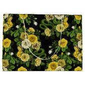 Grand Sac Cadeau Caché en rose, jaune et vert (Dos)