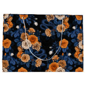 Grand Sac Cadeau Caché en rose, orange et bleu (Dos)