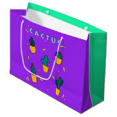 Grand Sac Cadeau Cactus (Devant Angle)