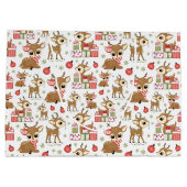 Grand Sac Cadeau Cadeau cadeau de Noël à Reindeer (Dos)
