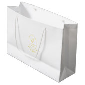 Grand Sac Cadeau Cadeau de Bridesmaid (Devant Angle)