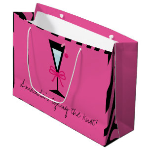 Grand Sac Cadeau Cadeau de demoiselle d'honneur personnalisé rose e