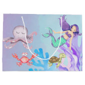 Grand Sac Cadeau Cadeau de la fête de la sirène (Dos)