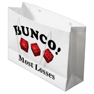 Grand Sac Cadeau Cadeau de matrices de Bunco la plupart des pertes