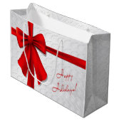 Grand Sac Cadeau Cadeau de Noël (Devant Angle)