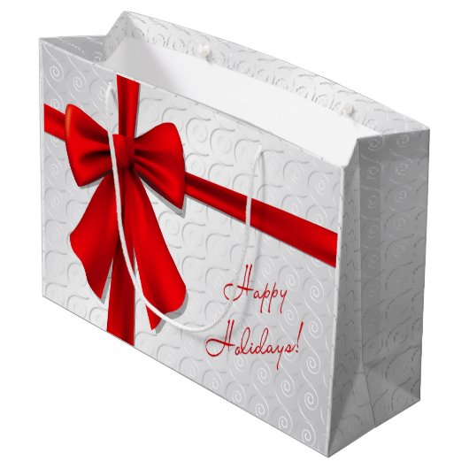 Grand Sac Cadeau Cadeau de Noël (Dos Angle)
