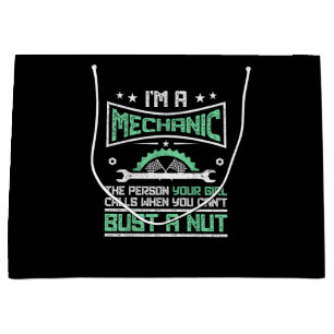 Grand Sac Cadeau Cadeau Drôle pour Mécaniciens Cadeau d'Humour Adul