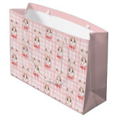 Grand Sac Cadeau Cadeau lapin rose lapin (Dos Angle)