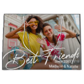 Grand Sac Cadeau Cadeau photo d'amitié moderne (Devant)