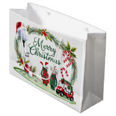 Grand Sac Cadeau Cadeaux de Noël de golf pour golfeurs (Devant Angle)