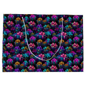 Grand Sac Cadeau Cadeaux de Noël Neon (Dos)