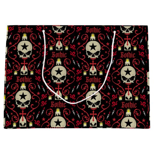 Grand Sac Cadeau Cadeaux Et Accessoires Gothiques (Devant)