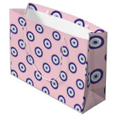 Grand Sac Cadeau Cadeaux Personnalisés avec Motif d'Oeil Maléfique (Dos Angle)