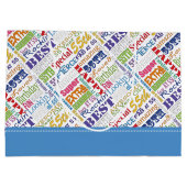 Grand Sac Cadeau Cadeaux Uniques Et Spéciaux De Fête Du 55E Anniver (Dos)