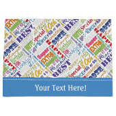 Grand Sac Cadeau Cadeaux Uniques Et Spéciaux De Fête Du 80E Anniver (Devant)