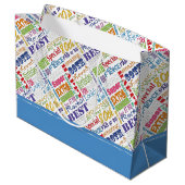 Grand Sac Cadeau Cadeaux Uniques Et Spéciaux De Fête Du 80E Anniver (Dos Angle)