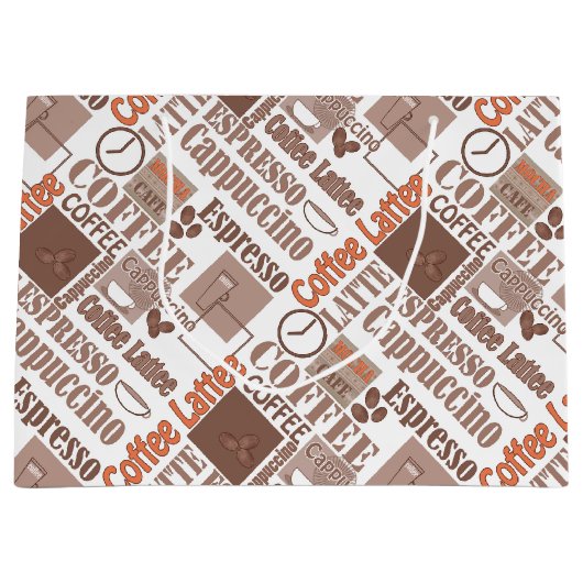 Grand Sac Cadeau Café préféré (Devant)