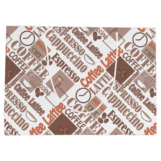 Grand Sac Cadeau Café préféré (Dos)