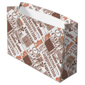 Grand Sac Cadeau Café préféré (Dos Angle)