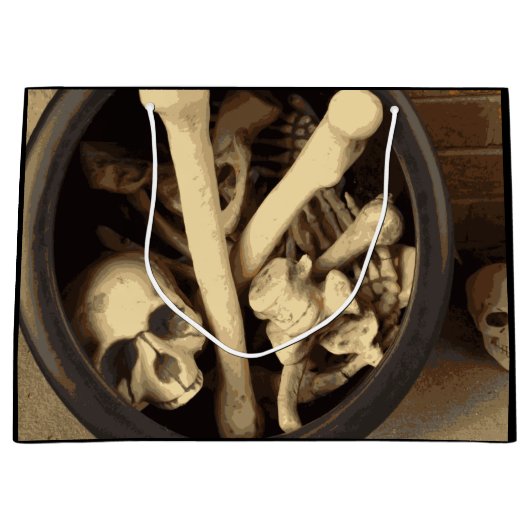Grand Sac Cadeau Caldron des os. (Devant)