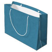 Grand Sac Cadeau Calm & simple Blue linen textured background  (Dos Angle)