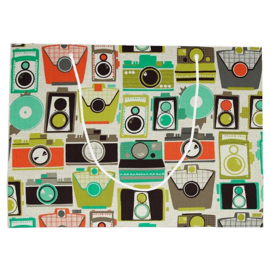 Grand Sac Cadeau Cameras Retro (Dos)