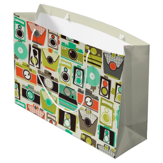 Grand Sac Cadeau Cameras Retro (Dos Angle)