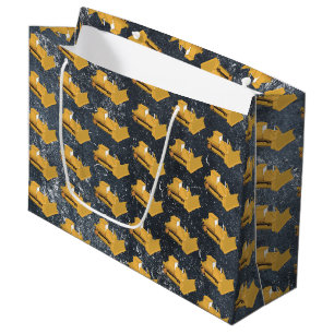 Grand Sac Cadeau Camion de construction Bulldozer