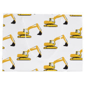 Grand Sac Cadeau Camion de construction de l'excavateur (Dos)