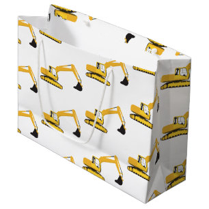 Grand Sac Cadeau Camion de construction de l'excavateur