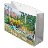 Grand Sac Cadeau Camion vintage (Dos Angle)