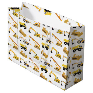 Grand Sac Cadeau Camions de construction