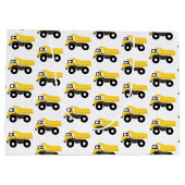 Grand Sac Cadeau Camions de construction de camions de pompage (Dos)