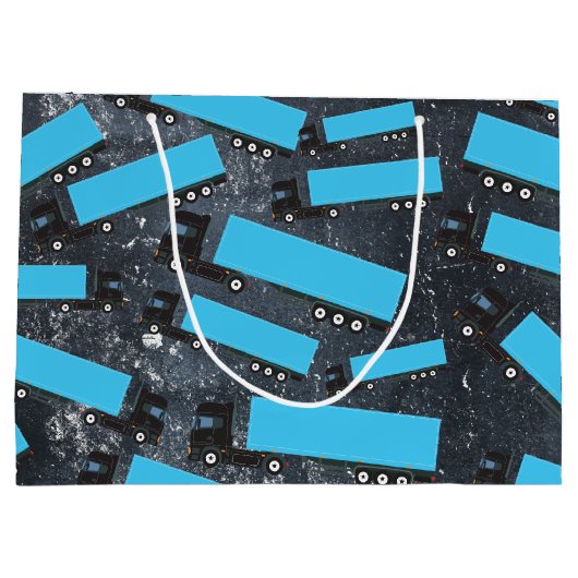 Grand Sac Cadeau Camions de transport semi-remorque (Dos)