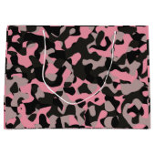 Grand Sac Cadeau Camo rose (Devant)