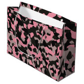 Grand Sac Cadeau Camo rose (Devant Angle)