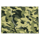 Grand Sac Cadeau Camo vert (Devant)
