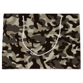 Grand Sac Cadeau Camouflage du quartier fermé (Devant)
