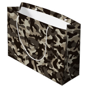 Grand Sac Cadeau Camouflage du quartier fermé