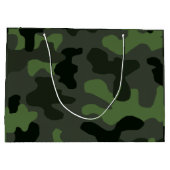 Grand Sac Cadeau camouflage gris vert foncé no.14 imprimer (Dos)