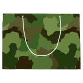 Grand Sac Cadeau Camouflage vert de l'armée (Devant)
