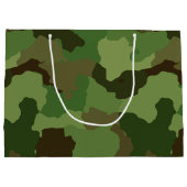 Grand Sac Cadeau Camouflage vert de l'armée (Dos)